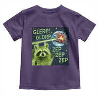 Funny Alien Raccoon Meme Toddler T Shirt Glerp Glorp Brainrot Stupid Gift - Wonder Print Shop