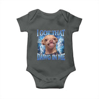 I Got That Dawg in Me Chihuahua Baby Onesie Funny Ironic Meme Viral Quote - Wonder Print Shop