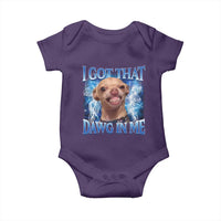 I Got That Dawg in Me Chihuahua Baby Onesie Funny Ironic Meme Viral Quote - Wonder Print Shop