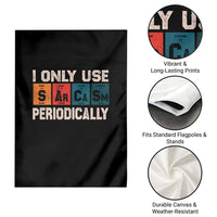 Sarcasm Periodic Table Garden Flag Element Weird Science Joke Gift - Wonder Print Shop