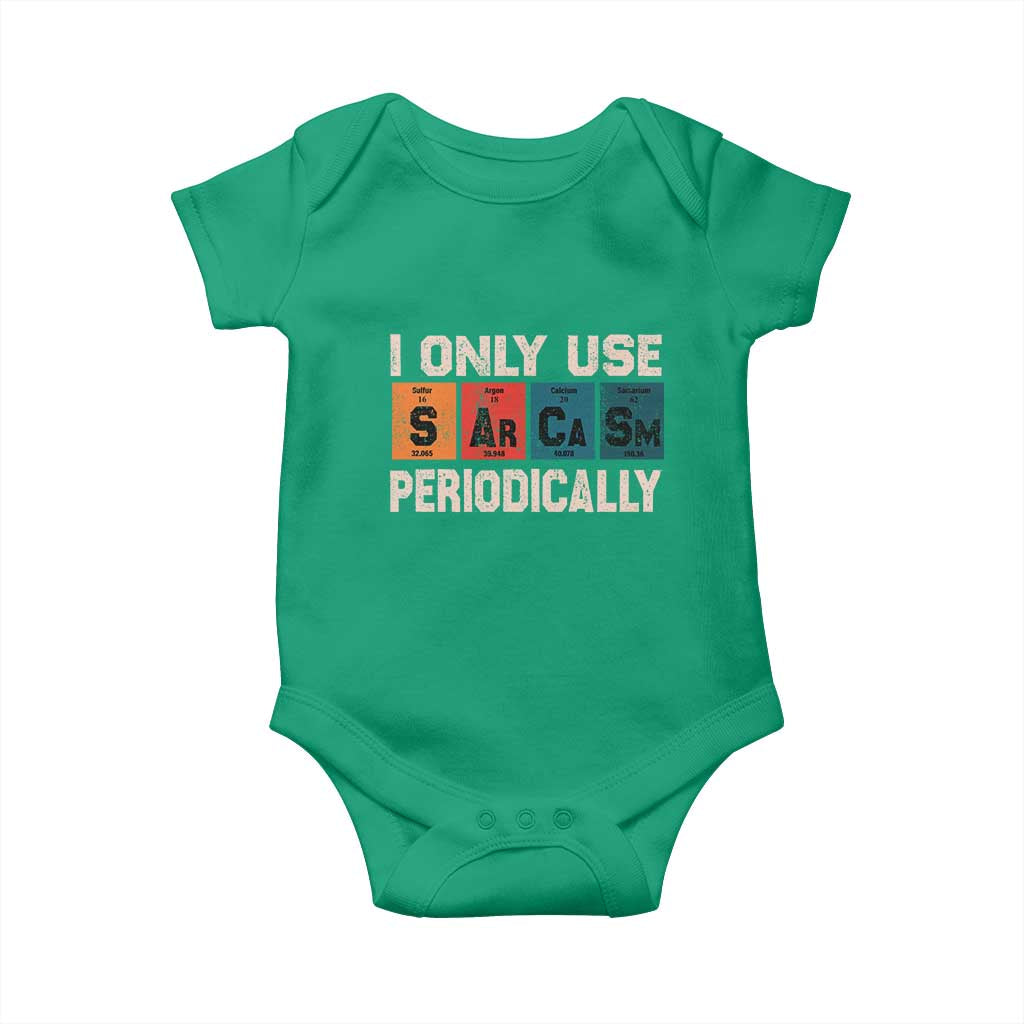 Sarcasm Periodic Table Baby Onesie Element Weird Science Joke Gift - Wonder Print Shop