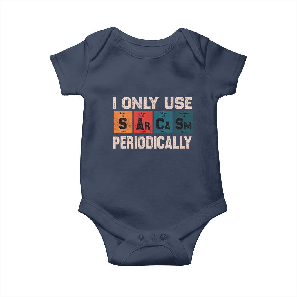 Sarcasm Periodic Table Baby Onesie Element Weird Science Joke Gift - Wonder Print Shop