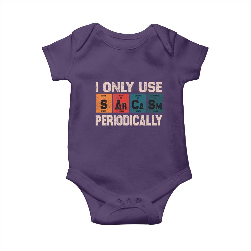 Sarcasm Periodic Table Baby Onesie Element Weird Science Joke Gift - Wonder Print Shop