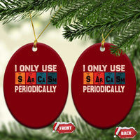 Sarcasm Periodic Table Ceramic Ornament Element Weird Science Joke Gift - Wonder Print Shop