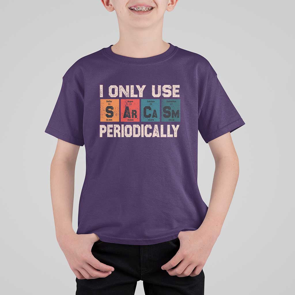 Sarcasm Periodic Table T Shirt For Kid Element Weird Science Joke Gift - Wonder Print Shop