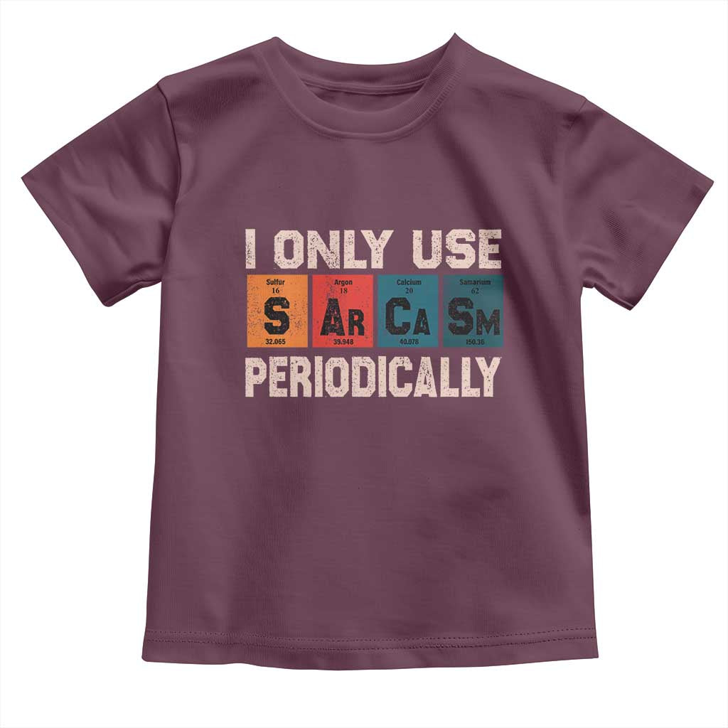 Sarcasm Periodic Table Toddler T Shirt Element Weird Science Joke Gift - Wonder Print Shop