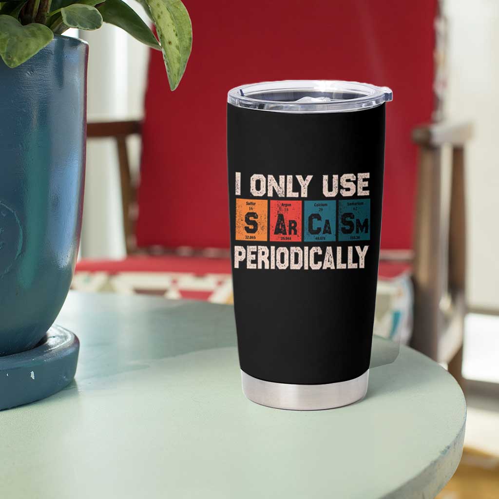 Sarcasm Periodic Table Tumbler Cup Element Weird Science Joke Gift - Wonder Print Shop