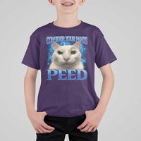 Meme Cat T Shirt For Kid Funny Weird Humor Consider Your Pants Peed - Wonder Print Shop