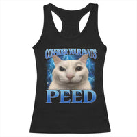 Meme Cat Racerback Tank Top Funny Weird Humor Consider Your Pants Peed - Wonder Print Shop