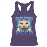 Meme Cat Racerback Tank Top Funny Weird Humor Consider Your Pants Peed - Wonder Print Shop
