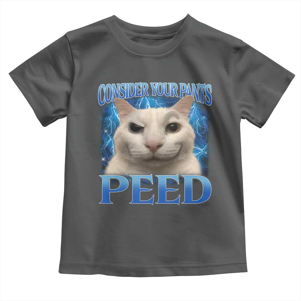 Meme Cat Toddler T Shirt Funny Weird Humor Consider Your Pants Peed - Wonder Print Shop