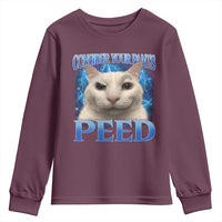 Meme Cat Youth Sweatshirt Funny Weird Humor Consider Your Pants Peed - Wonder Print Shop