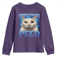 Meme Cat Youth Sweatshirt Funny Weird Humor Consider Your Pants Peed - Wonder Print Shop