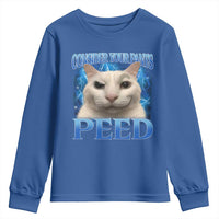 Meme Cat Youth Sweatshirt Funny Weird Humor Consider Your Pants Peed - Wonder Print Shop