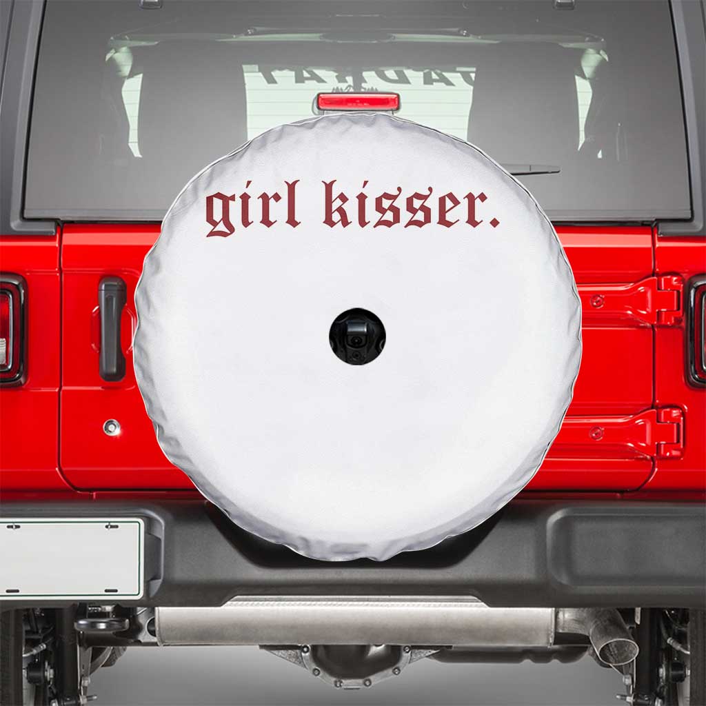 Girl Kisser Spare Tire Cover Funny Lesbian Pride - Wonder Print Shop