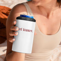 Girl Kisser 4 in 1 Can Cooler Tumbler Funny Lesbian Pride - Wonder Print Shop