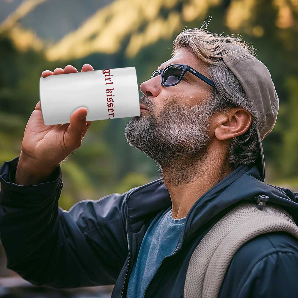 Girl Kisser 4 in 1 Can Cooler Tumbler Funny Lesbian Pride - Wonder Print Shop