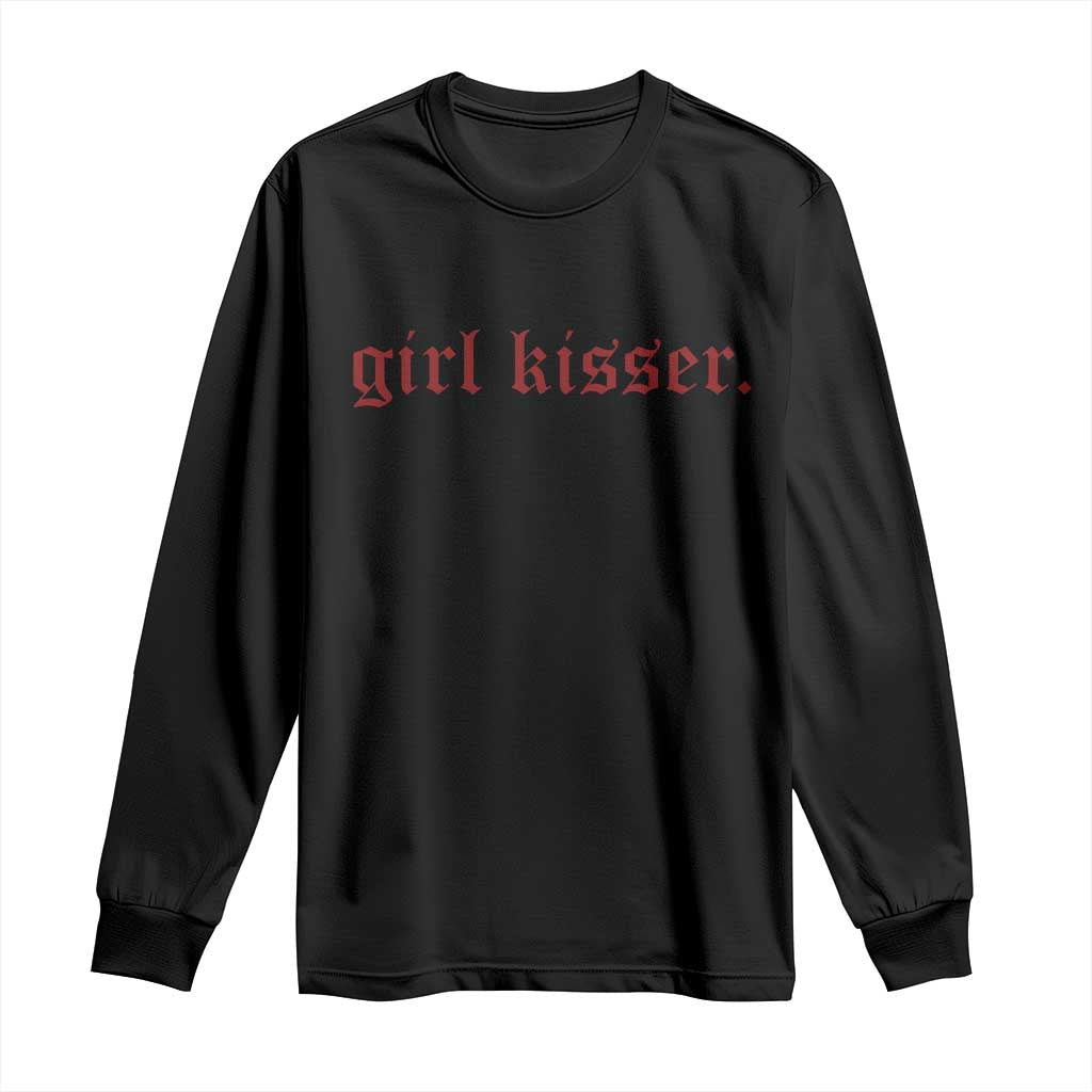 Girl Kisser Long Sleeve Shirt Funny Lesbian Pride - Wonder Print Shop