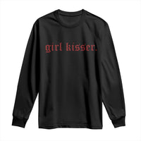 Girl Kisser Long Sleeve Shirt Funny Lesbian Pride - Wonder Print Shop
