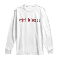 Girl Kisser Long Sleeve Shirt Funny Lesbian Pride - Wonder Print Shop