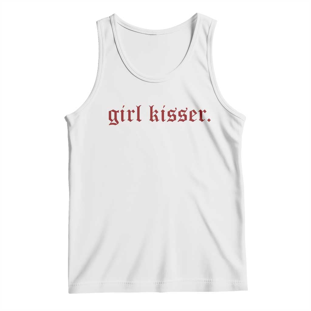 Girl Kisser Tank Top Funny Lesbian Pride - Wonder Print Shop