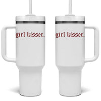 Girl Kisser Tumbler With Handle Funny Lesbian Pride - Wonder Print Shop
