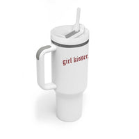Girl Kisser Tumbler With Handle Funny Lesbian Pride - Wonder Print Shop