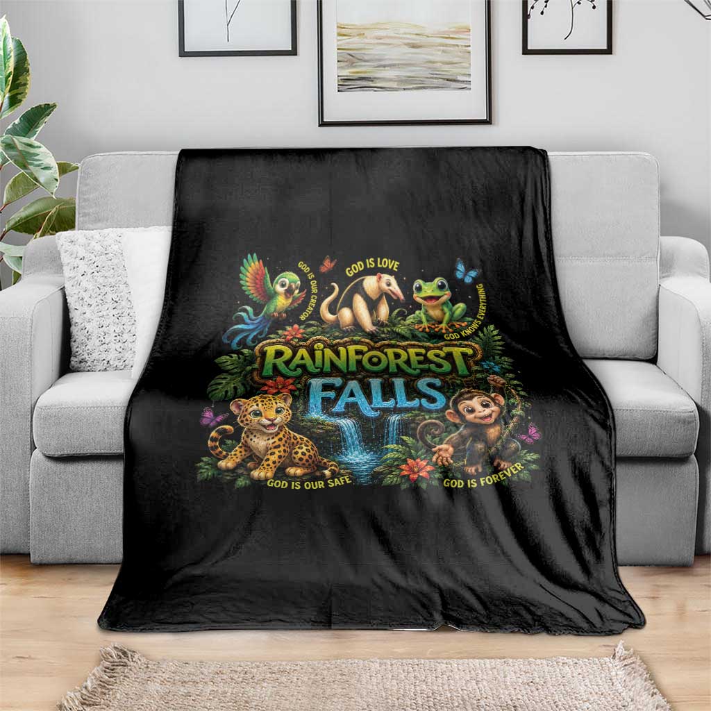 VBS 2026 Throw Blanket Rainforest Falls Exploring The Nature of God VBS 2026