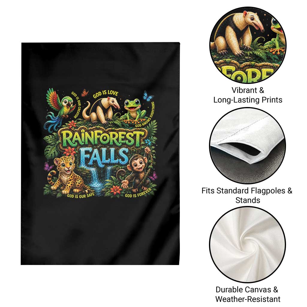 VBS 2026 Garden Flag Rainforest Falls Exploring The Nature of God VBS 2026