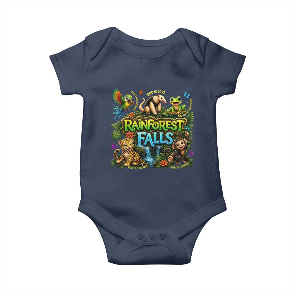 VBS 2026 Baby Onesie Rainforest Falls Exploring The Nature of God VBS 2026
