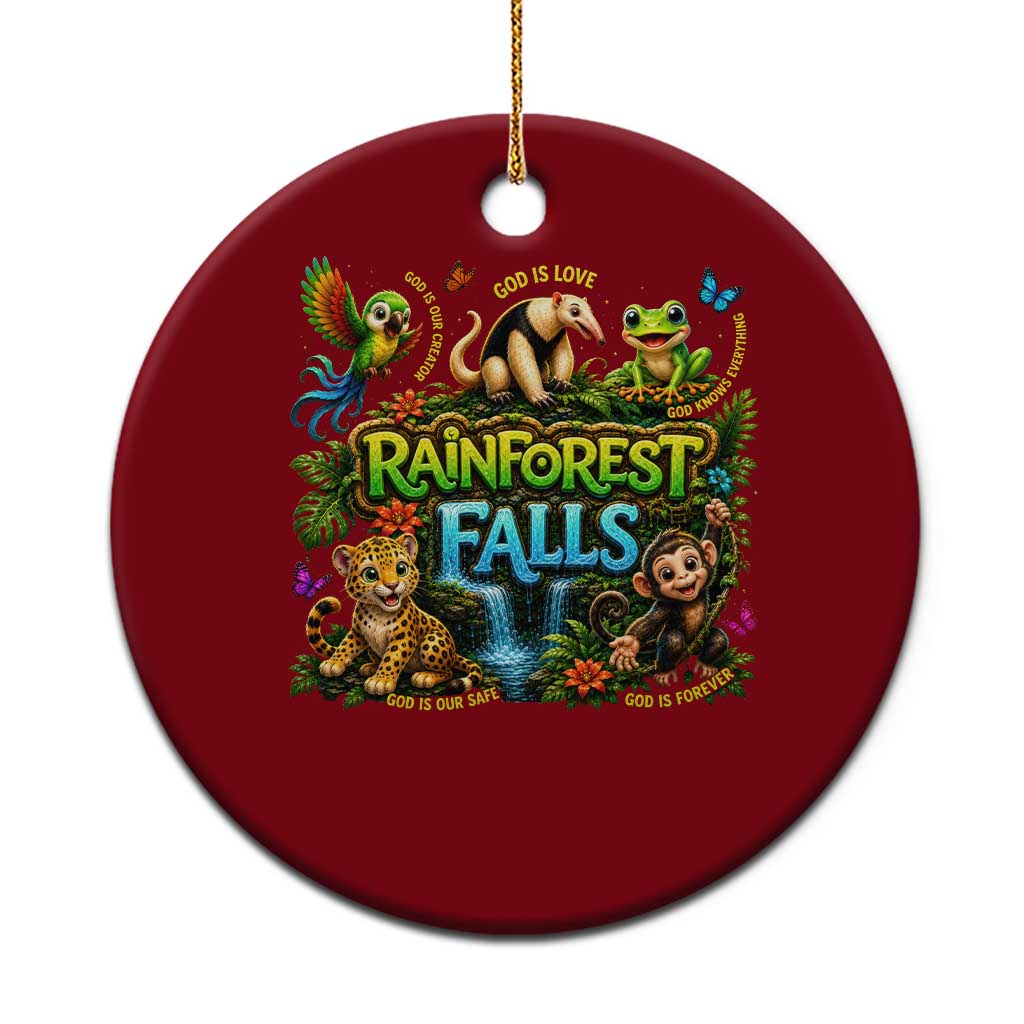 VBS 2026 Ceramic Ornament Rainforest Falls Exploring The Nature of God VBS 2026