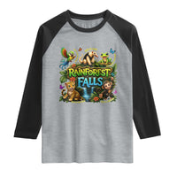 VBS 2026 Raglan Shirt Rainforest Falls Exploring The Nature of God VBS 2026