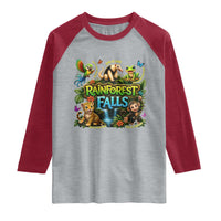 VBS 2026 Raglan Shirt Rainforest Falls Exploring The Nature of God VBS 2026