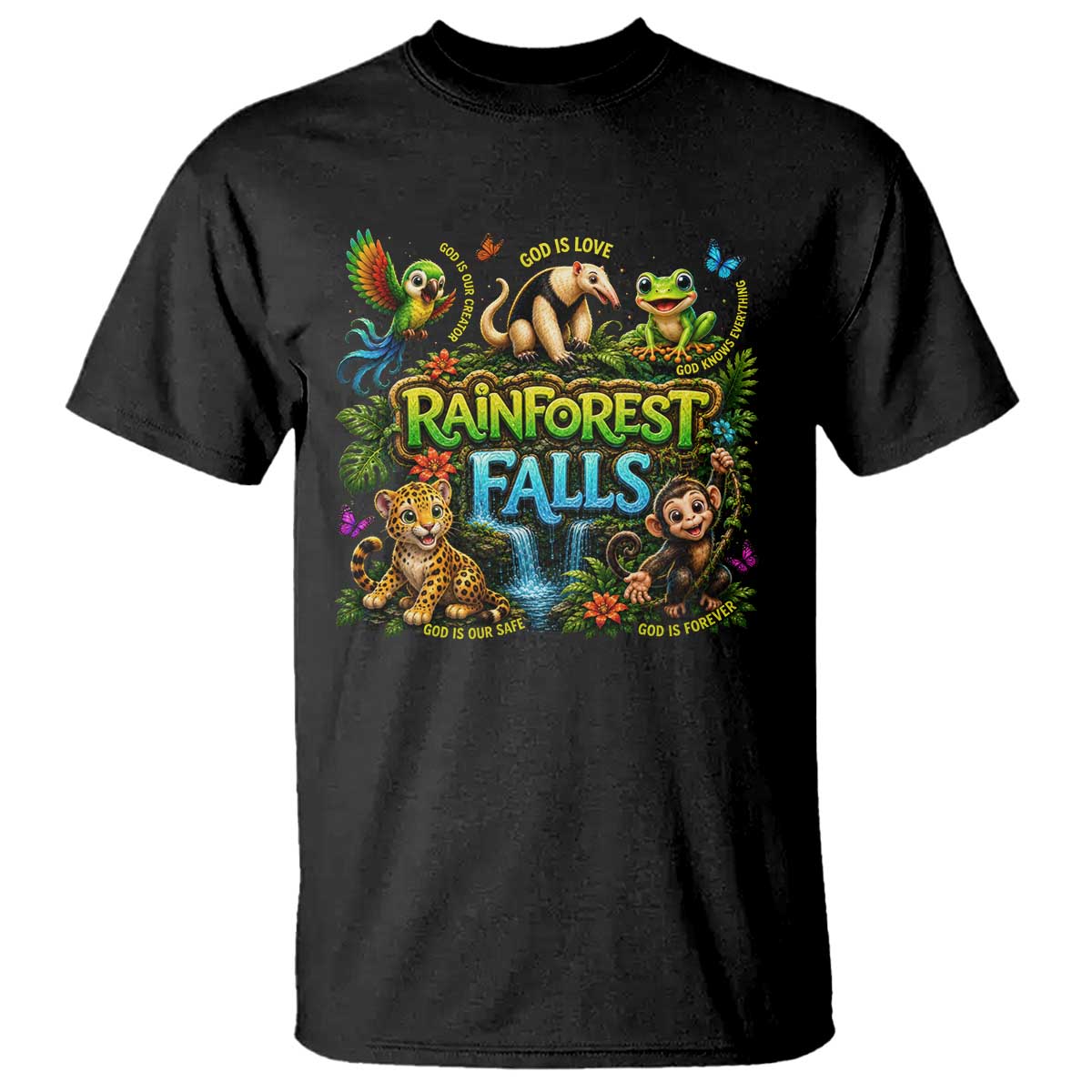 VBS 2026 T Shirt Rainforest Falls Exploring The Nature of God VBS 2026