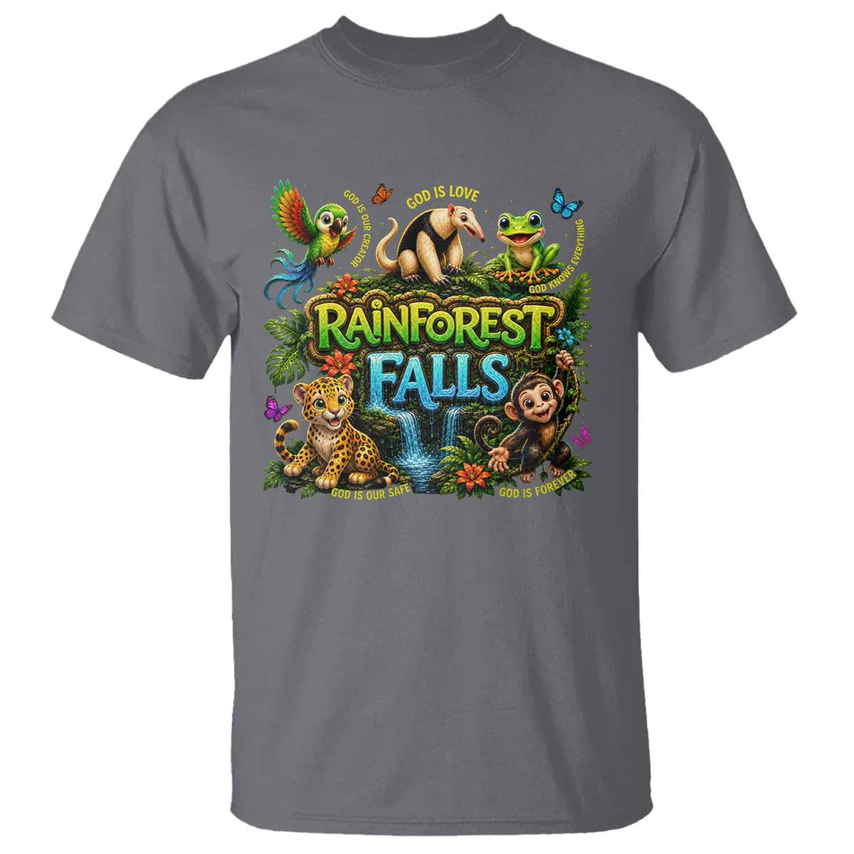 VBS 2026 T Shirt Rainforest Falls Exploring The Nature of God VBS 2026