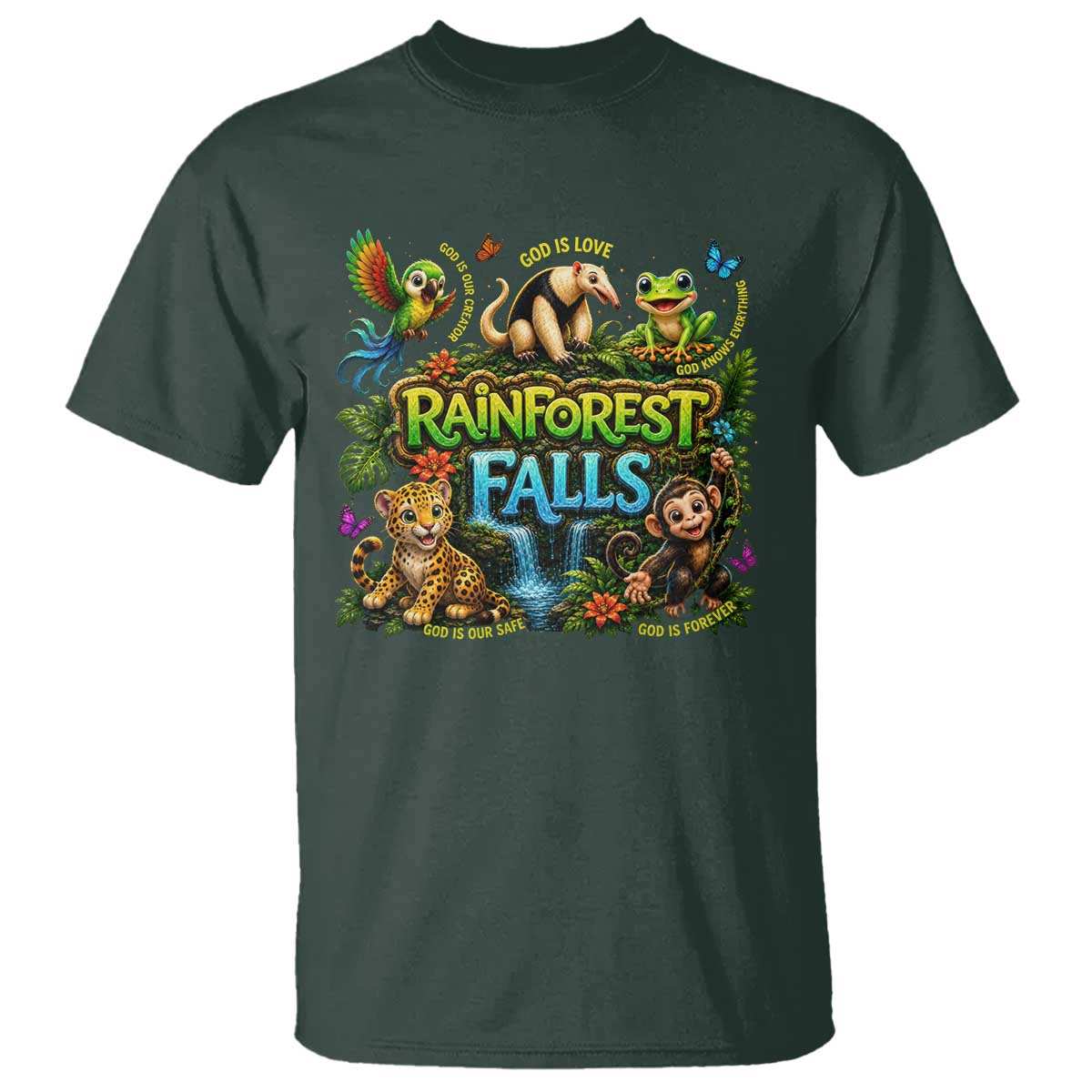 VBS 2026 T Shirt Rainforest Falls Exploring The Nature of God VBS 2026