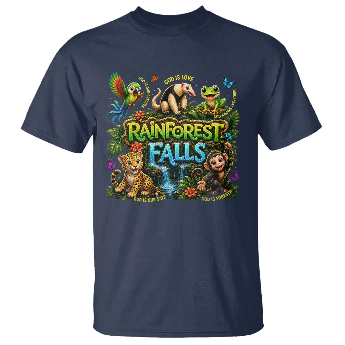 VBS 2026 T Shirt Rainforest Falls Exploring The Nature of God VBS 2026