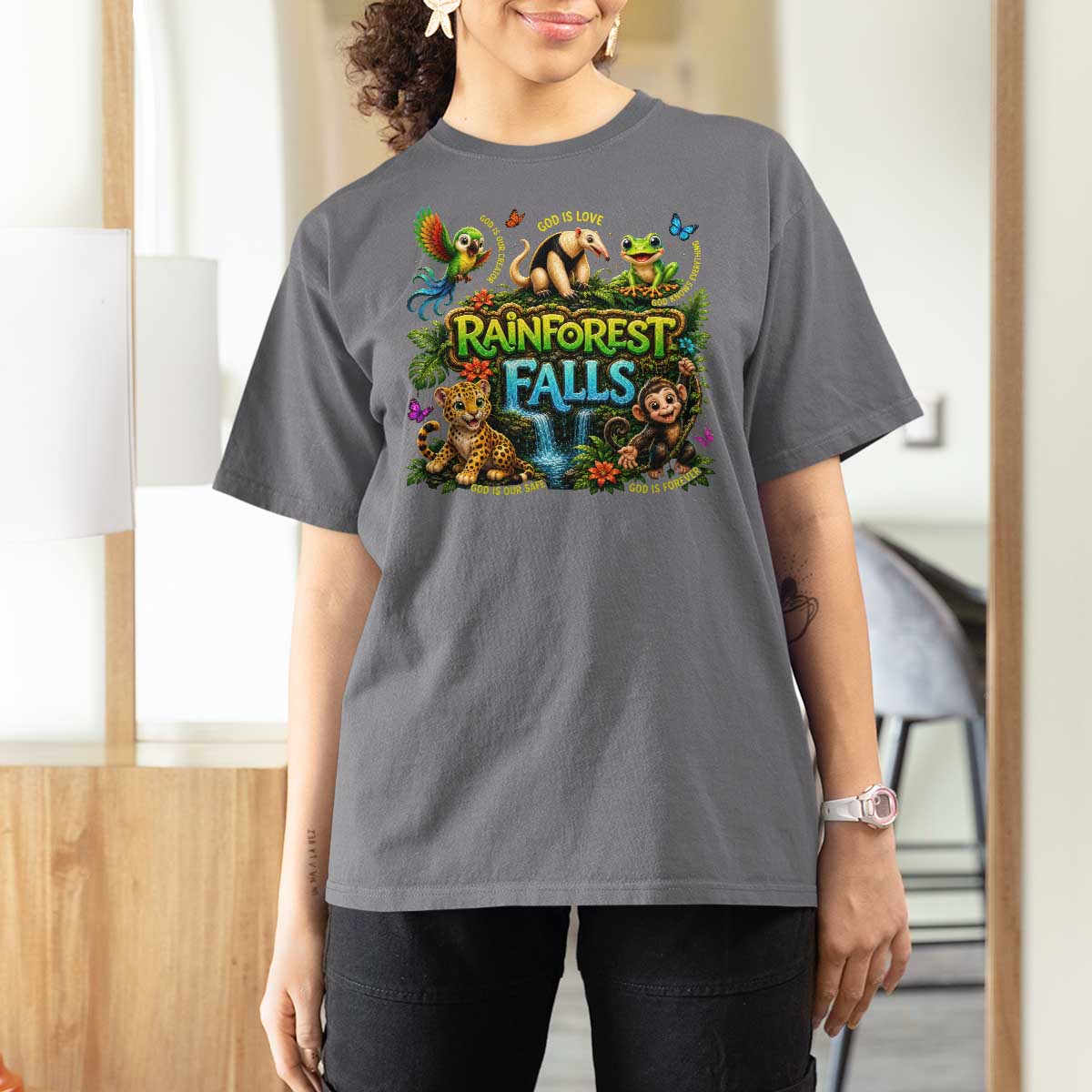 VBS 2026 T Shirt For Women Rainforest Falls Exploring The Nature of God VBS 2026