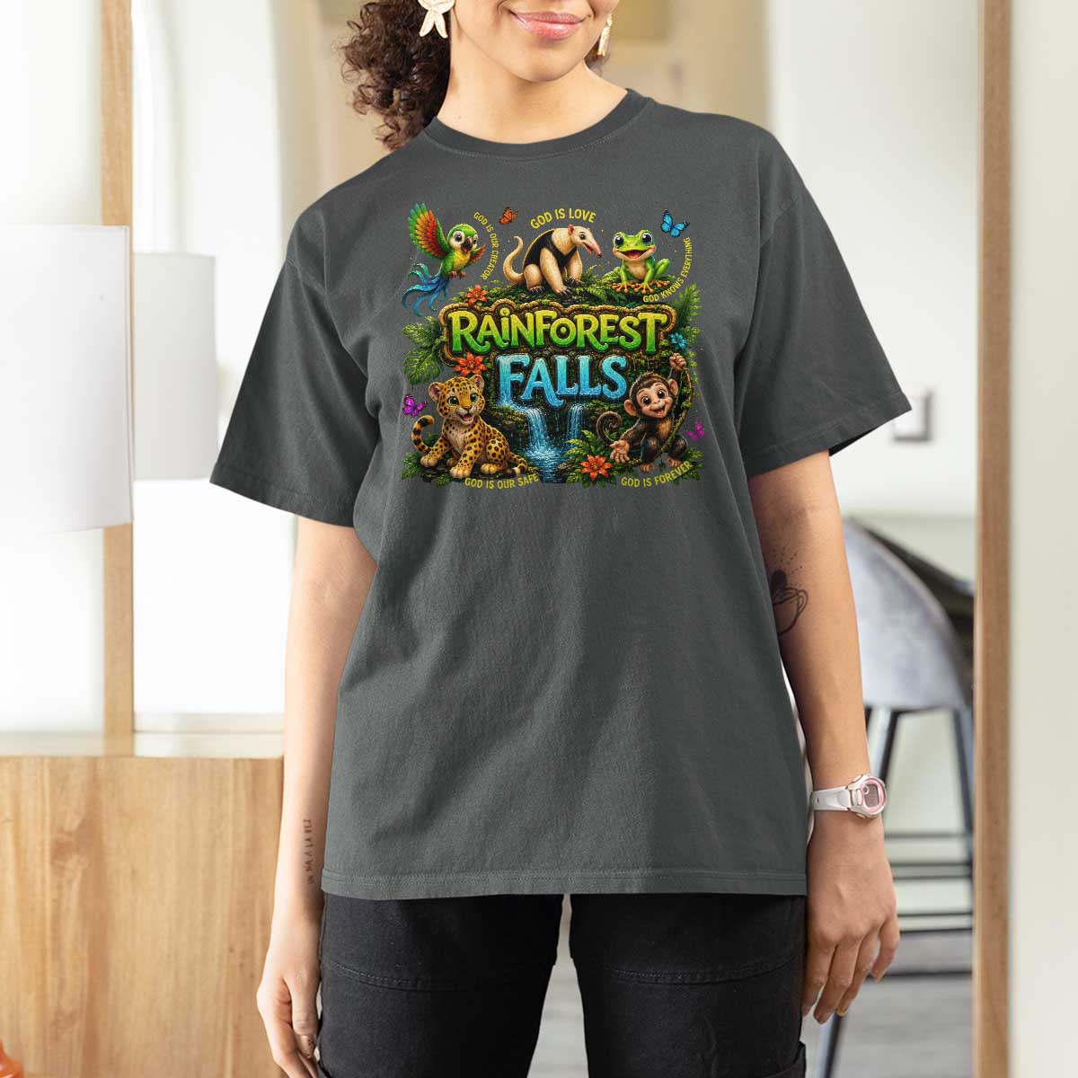 VBS 2026 T Shirt For Women Rainforest Falls Exploring The Nature of God VBS 2026