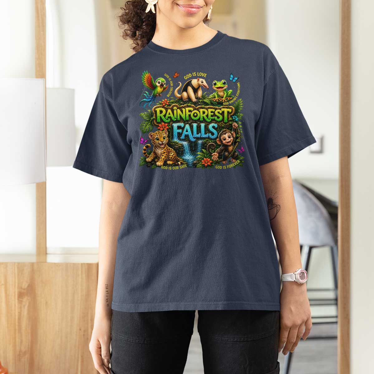 VBS 2026 T Shirt For Women Rainforest Falls Exploring The Nature of God VBS 2026