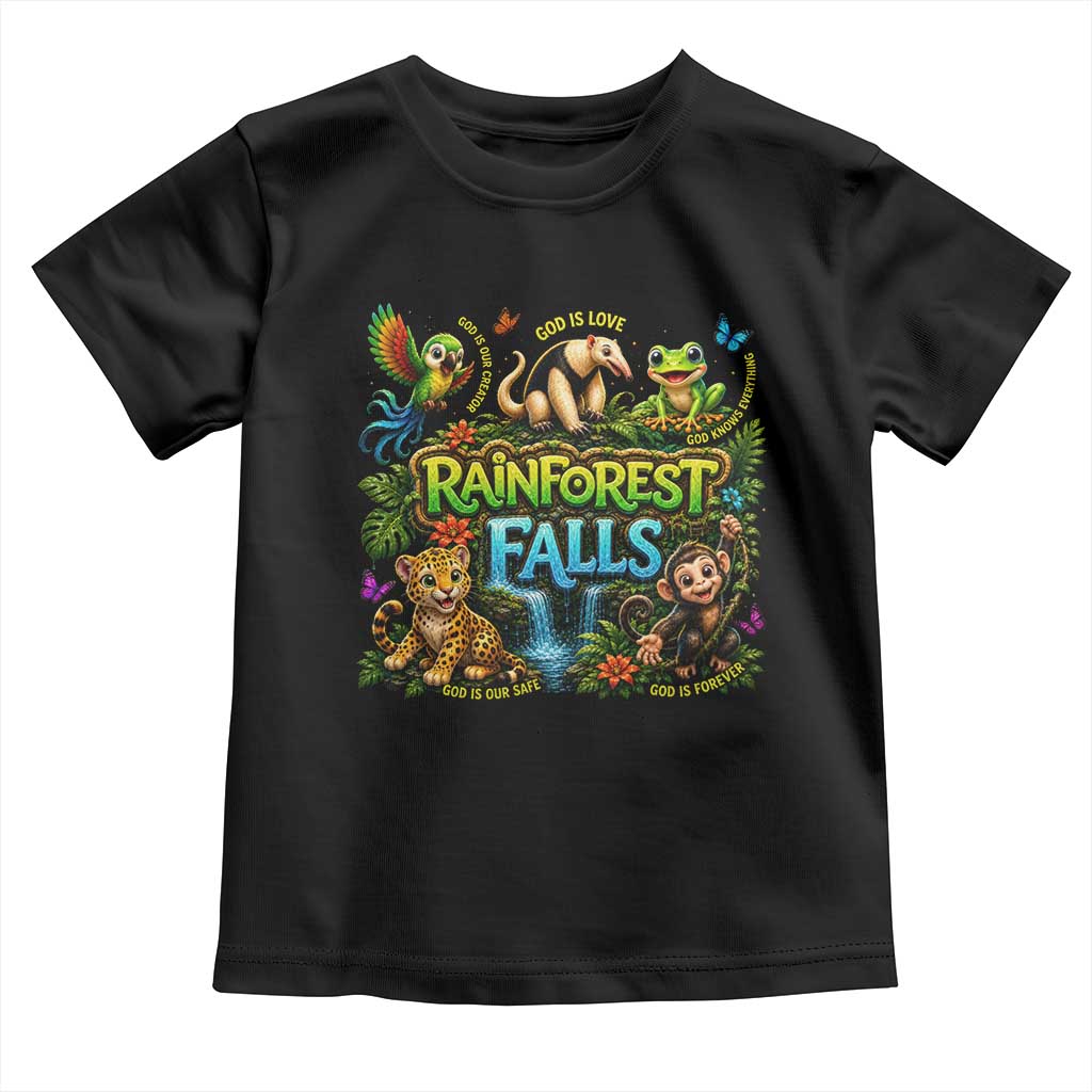 VBS 2026 Toddler T Shirt Rainforest Falls Exploring The Nature of God VBS 2026