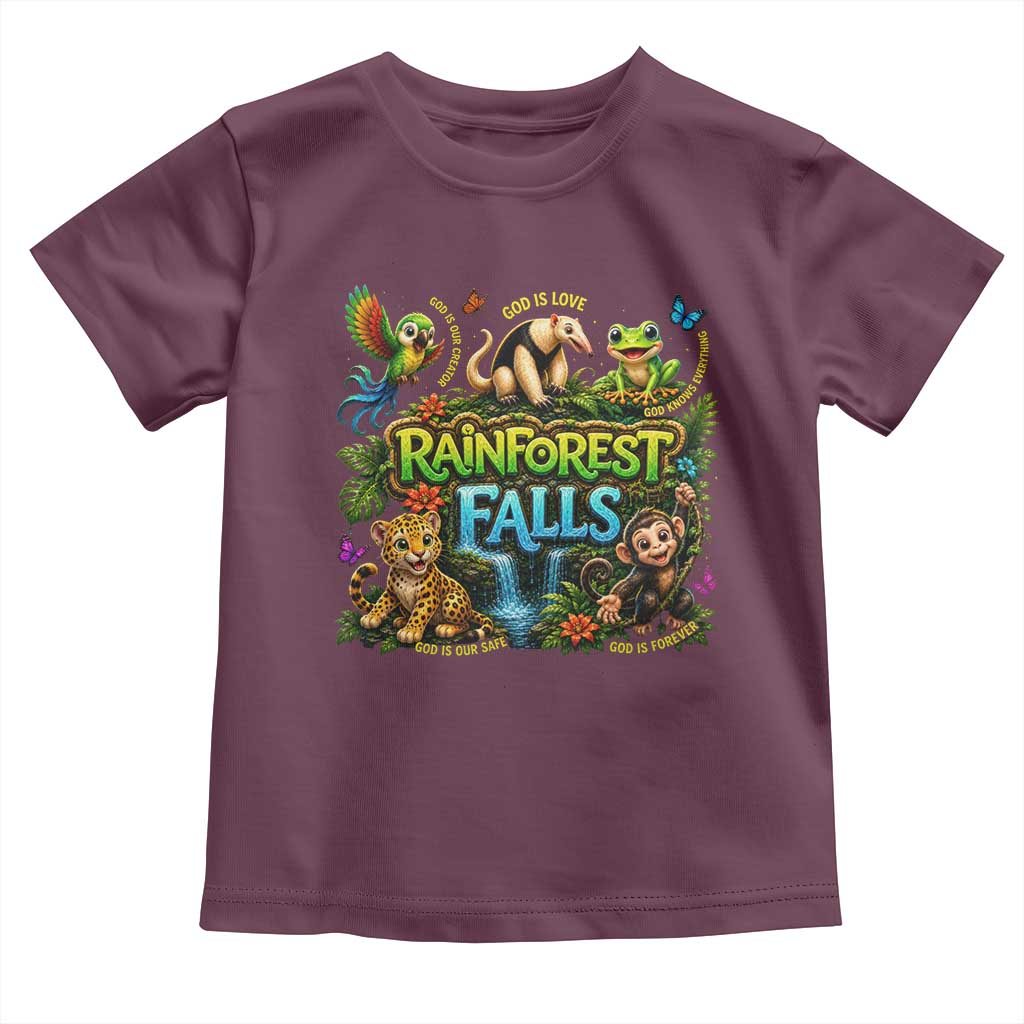 VBS 2026 Toddler T Shirt Rainforest Falls Exploring The Nature of God VBS 2026