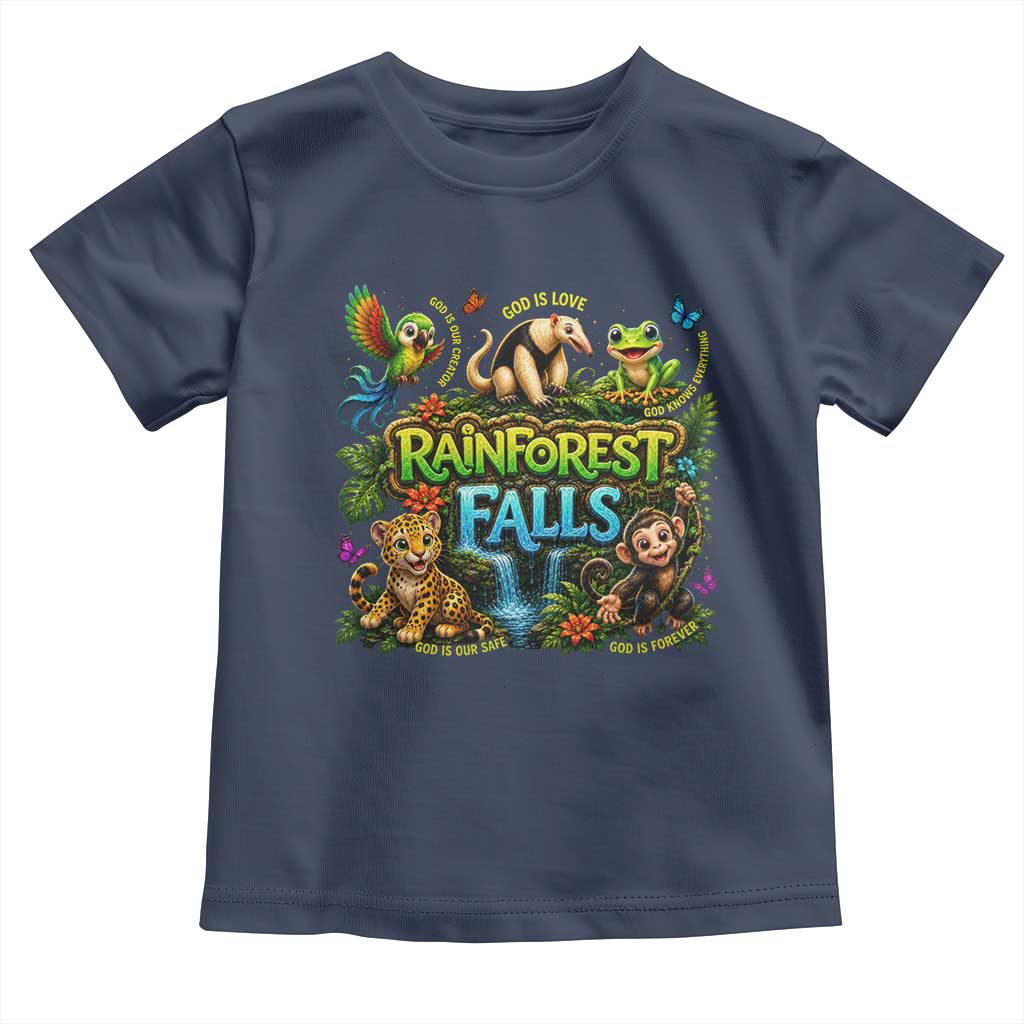 VBS 2026 Toddler T Shirt Rainforest Falls Exploring The Nature of God VBS 2026