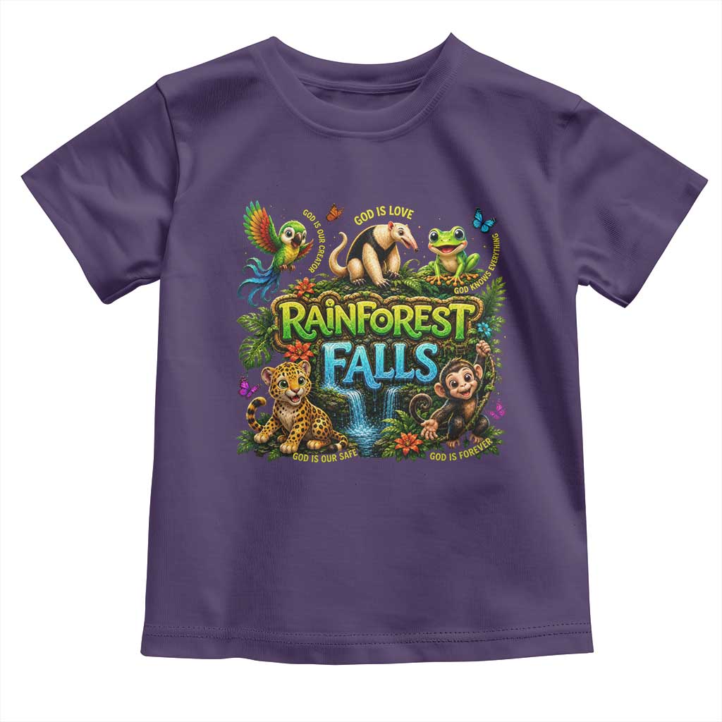 VBS 2026 Toddler T Shirt Rainforest Falls Exploring The Nature of God VBS 2026