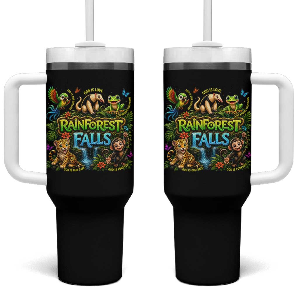 VBS 2026 Tumbler With Handle Rainforest Falls Exploring The Nature of God VBS 2026