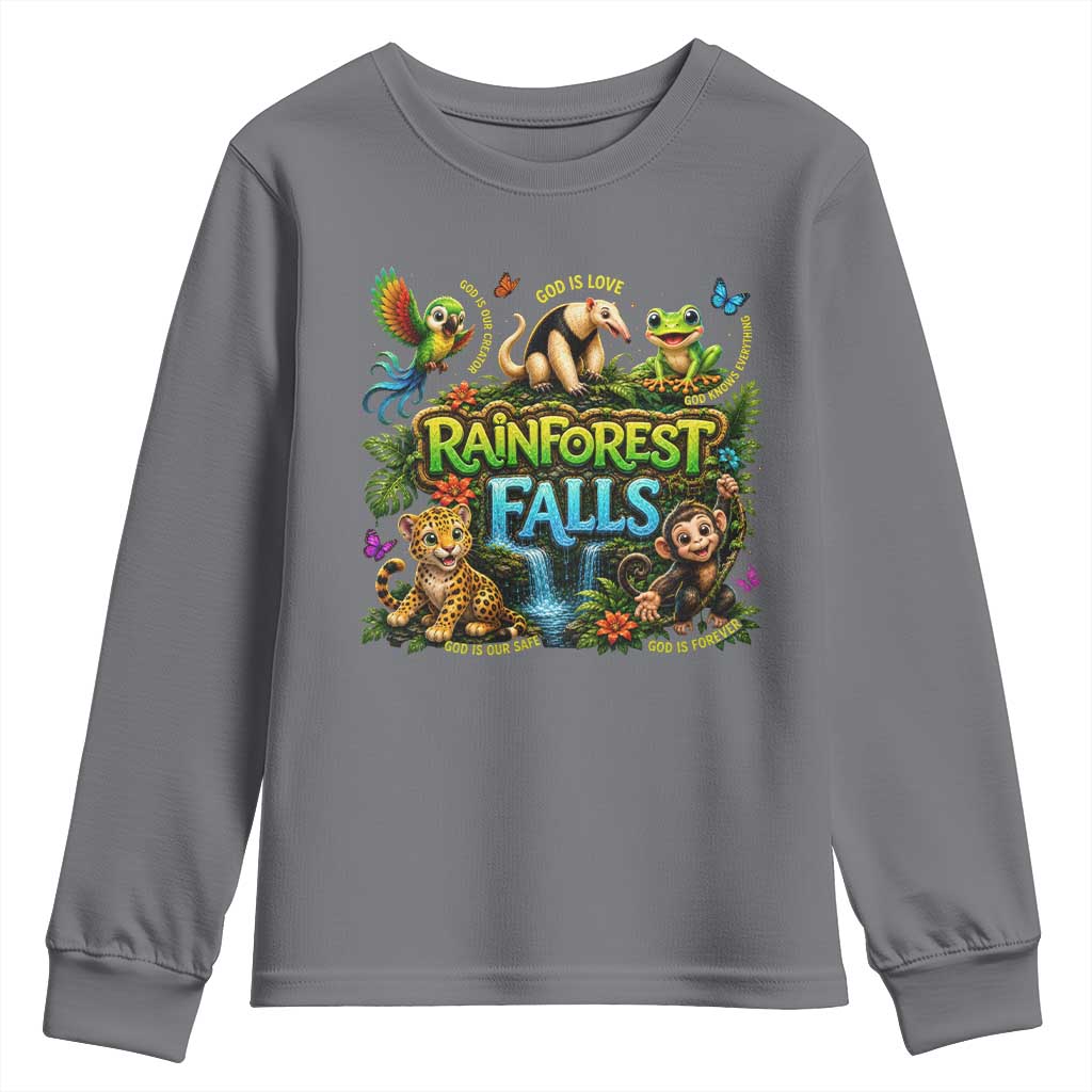VBS 2026 Youth Sweatshirt Rainforest Falls Exploring The Nature of God VBS 2026
