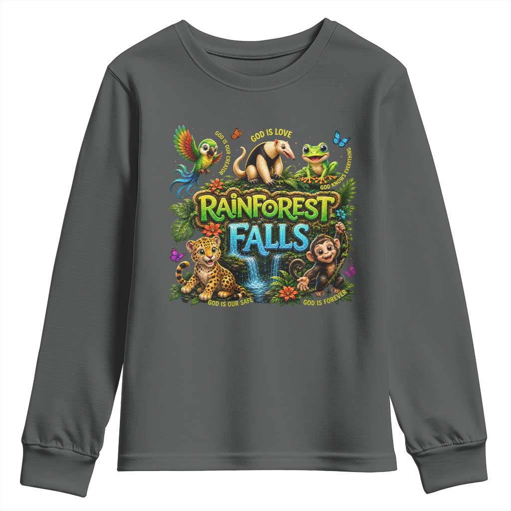 VBS 2026 Youth Sweatshirt Rainforest Falls Exploring The Nature of God VBS 2026