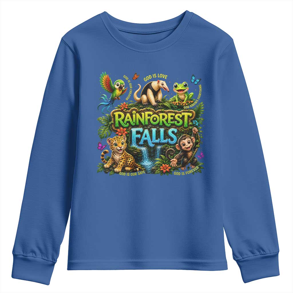 VBS 2026 Youth Sweatshirt Rainforest Falls Exploring The Nature of God VBS 2026