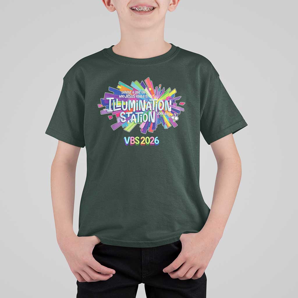 Illumination Station VBS 2026 Christian Lights T Shirt For Kid Bible Jesus
