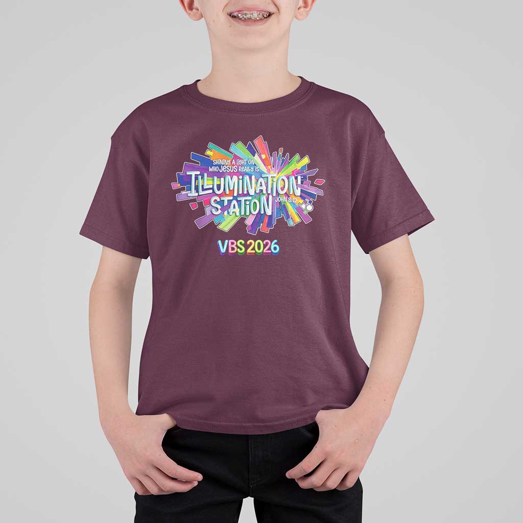 Illumination Station VBS 2026 Christian Lights T Shirt For Kid Bible Jesus